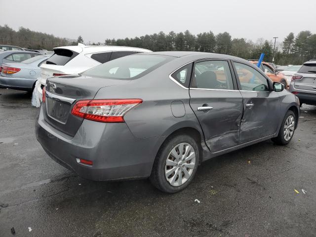 3N1AB7AP6FY344744 - 2015 NISSAN SENTRA S GRAY photo 3