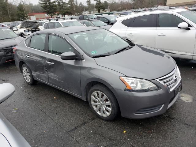 3N1AB7AP6FY344744 - 2015 NISSAN SENTRA S GRAY photo 4