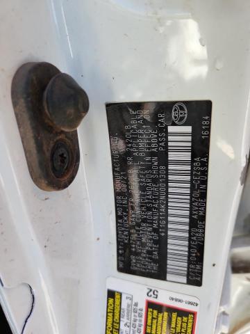 4T1G11AK2NU001308 - 2022 TOYOTA CAMRY SE 白色 照片 12