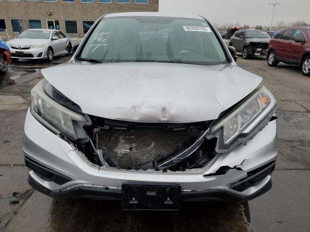 5J6RM4H32FL077441 - 2015 HONDA CR-V LX SILVER photo 5