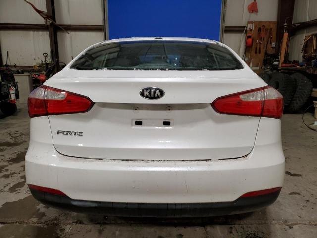 KNAFK4A65E5096598 - 2014 KIA FORTE LX WHITE photo 6