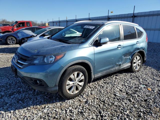 5J6RM4H73DL078484 - 2013 HONDA CR-V EXL TEAL photo 1