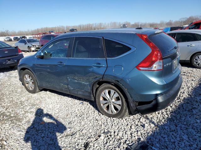 5J6RM4H73DL078484 - 2013 HONDA CR-V EXL TEAL photo 2