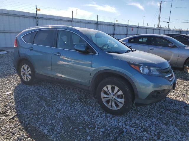 5J6RM4H73DL078484 - 2013 HONDA CR-V EXL TEAL photo 4