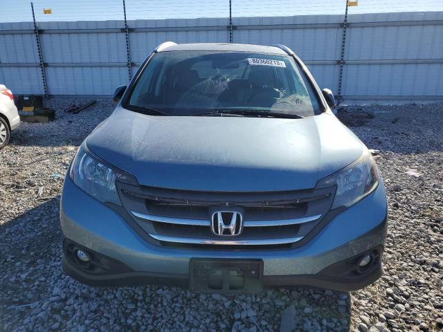 5J6RM4H73DL078484 - 2013 HONDA CR-V EXL TEAL photo 5