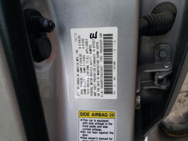 19UUA8F57EA003657 - 2014 ACURA TL TECH SILVER photo 12