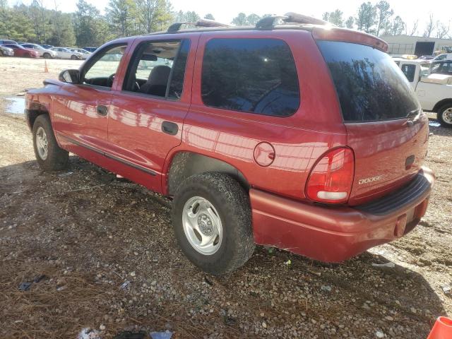 1B4HR28Y3XF567497 - 1999 DODGE DURANGO RED photo 2