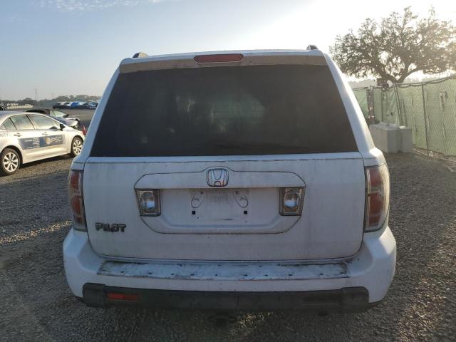 5FNYF28528B023953 - 2008 HONDA PILOT EXL WHITE photo 6