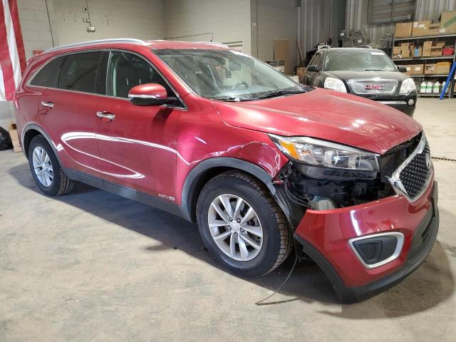 5XYPGDA55GG091864 - 2016 KIA SORENTO LX RED photo 4