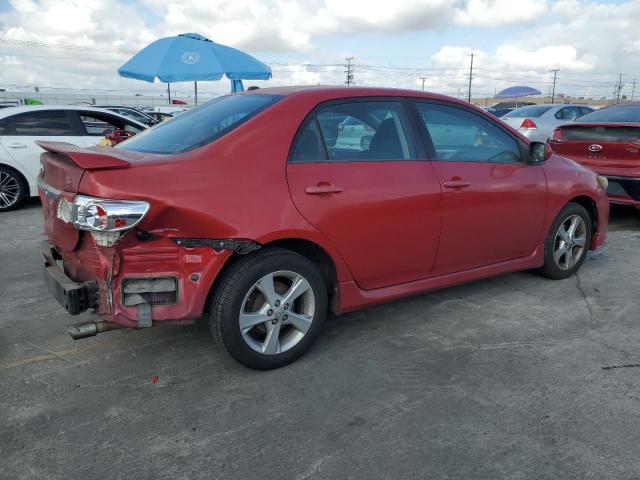 2T1BU4EE5BC720802 - 2011 TOYOTA COROLLA BASE 红色 照片 3