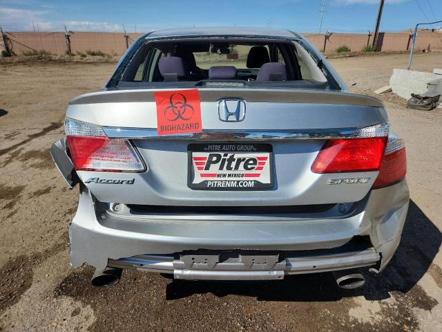 1HGCR2F53DA078503 - 2013 HONDA ACCORD SPORT 银色 照片 6