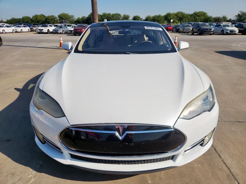 5YJSA1CG8DFP14082 - 2013 TESLA MODEL S Ақ фото 5