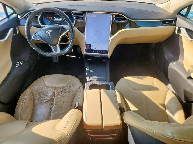 5YJSA1CG8DFP14082 - 2013 TESLA MODEL S Ақ фото 8