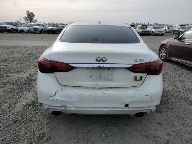 JN1EV7AP8JM350713 - 2018 INFINITI Q50 LUXE WHITE photo 6