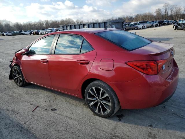 5YFBURHE1HP633772 - 2017 TOYOTA COROLLA L RED photo 2