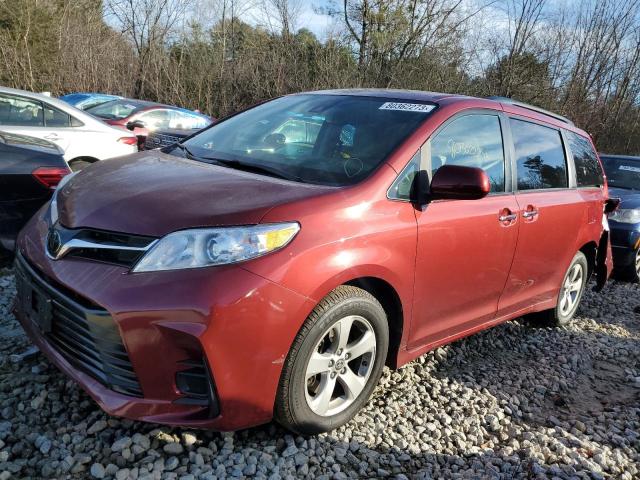 5TDKZ3DC3LS082618 - 2020 TOYOTA SIENNA LE RED photo 1