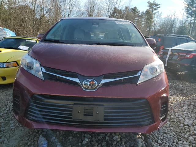 5TDKZ3DC3LS082618 - 2020 TOYOTA SIENNA LE RED photo 5