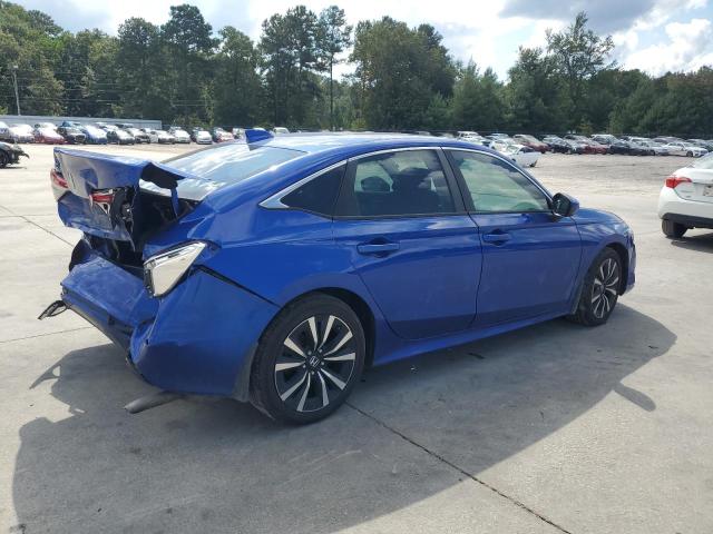 2HGFE1F76NH319008 - 2022 HONDA CIVIC EX BLUE photo 3
