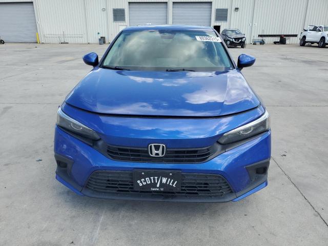 2HGFE1F76NH319008 - 2022 HONDA CIVIC EX BLUE photo 5