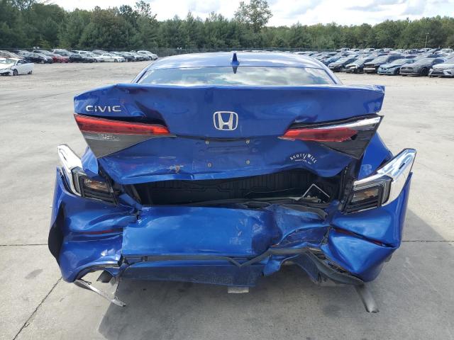 2HGFE1F76NH319008 - 2022 HONDA CIVIC EX BLUE photo 6