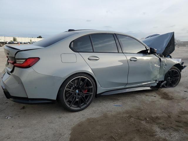 WBS43AY07PFR14037 - 2023 BMW M3 COMPETITION SILVER photo 3