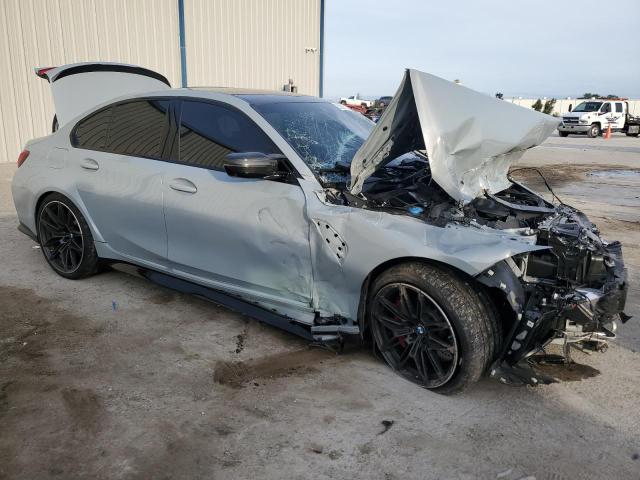 WBS43AY07PFR14037 - 2023 BMW M3 COMPETITION SILVER photo 4