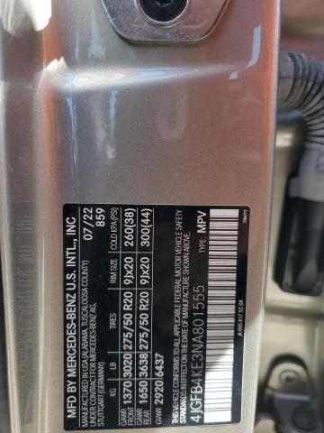 4JGFB4KE3NA801555 - 2022 MERCEDES-BENZ GLE 350 4MATIC GRAY photo 13