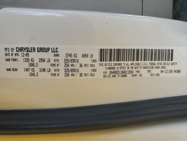 2A4RR5D13AR212924 - 2010 CHRYSLER TOWN & COU TOURING 白色 照片 13