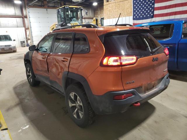 1C4PJMBS1FW718275 - 2015 JEEP CHEROKEE TRAILHAWK ORANGE photo 2