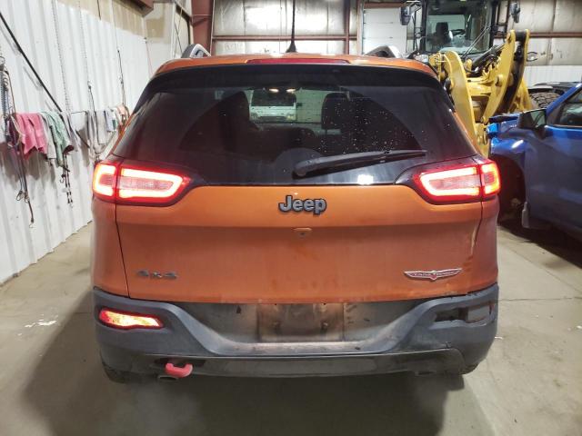 1C4PJMBS1FW718275 - 2015 JEEP CHEROKEE TRAILHAWK ORANGE photo 6