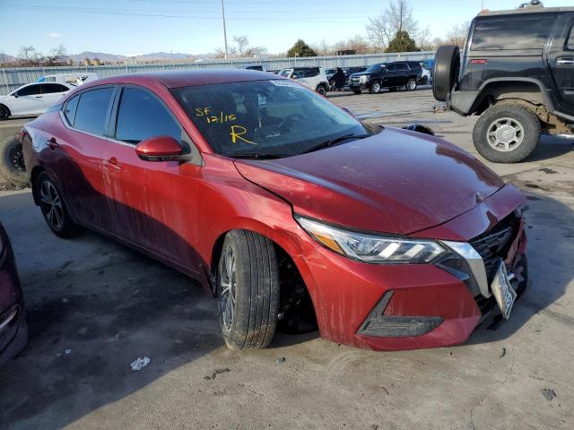 3N1AB8CV5MY299942 - 2021 NISSAN SENTRA SV MAROON photo 4