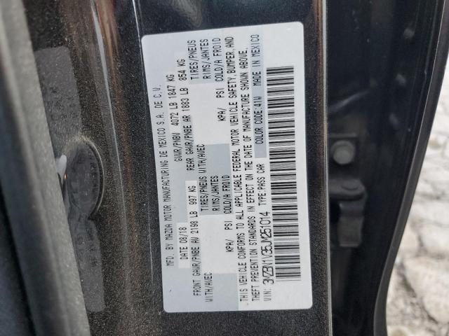 3MZBN1V35JM251014 - 2018 MAZDA 3 TOURING BLACK photo 12