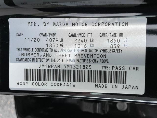 JM1BPABL5M1321825 - 2021 MAZDA 3 SELECT BLACK photo 10