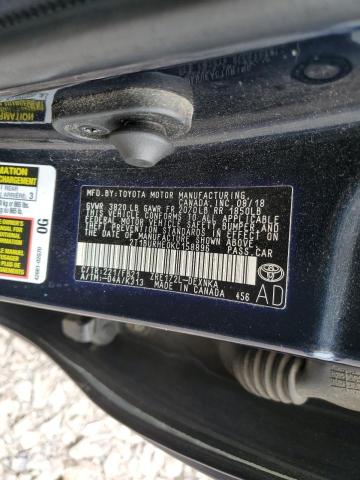 2T1BURHE0KC158896 - 2019 TOYOTA COROLLA L Blau Foto 12