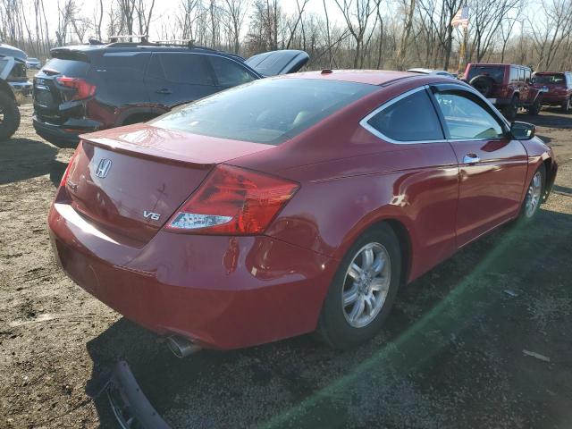 1HGCS2B87BA008519 - 2011 HONDA ACCORD EXL RED photo 3