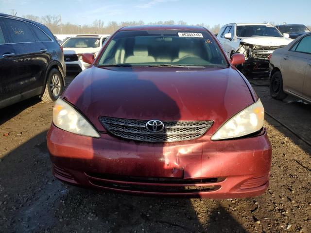 4T1BE32K02U060958 - 2002 TOYOTA CAMRY LE RED photo 5