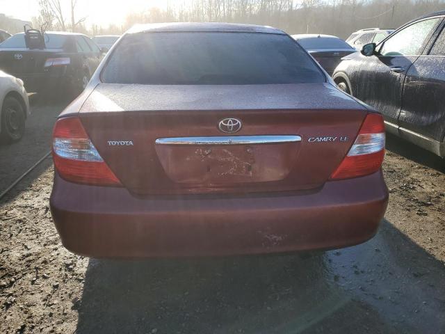 4T1BE32K02U060958 - 2002 TOYOTA CAMRY LE RED photo 6