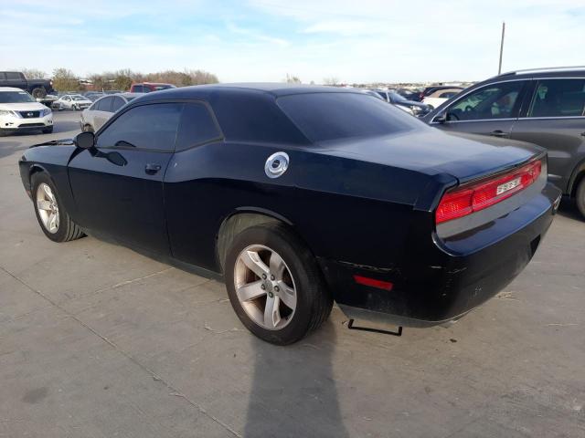 2C3CDYAG3EH313045 - 2014 DODGE CHALLENGER SXT BLACK photo 2