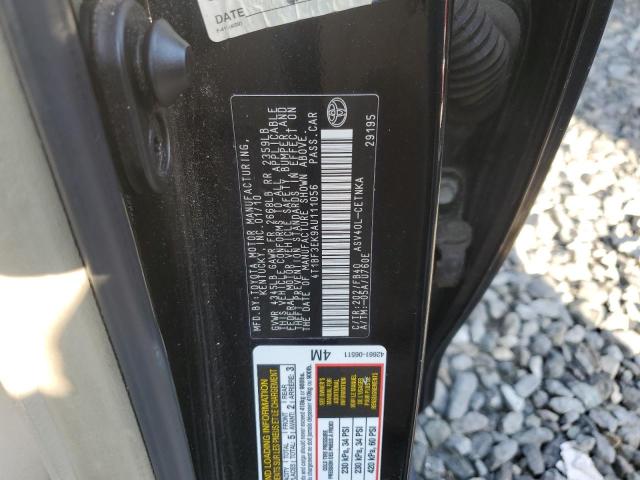 4T1BF3EK9AU111056 - 2010 TOYOTA CAMRY BASE BLACK photo 12