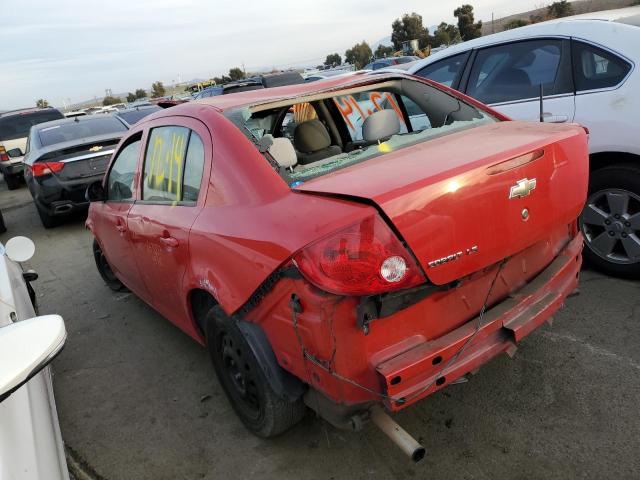 1G1AK55F867653337 - 2006 CHEVROLET COBALT LS RED photo 2