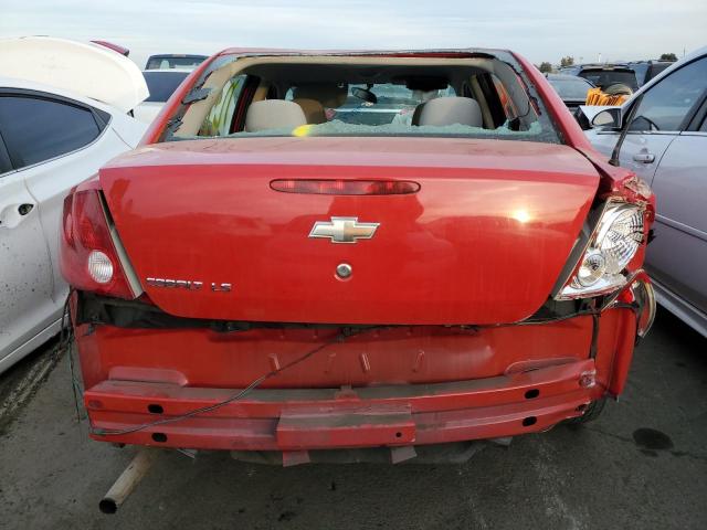 1G1AK55F867653337 - 2006 CHEVROLET COBALT LS RED photo 6