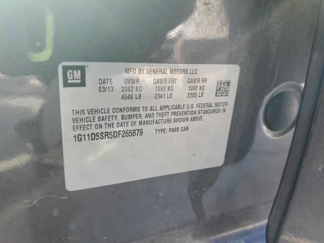 1G11D5SR5DF265879 - 2013 CHEVROLET MALIBU 1LT 灰色 照片 12