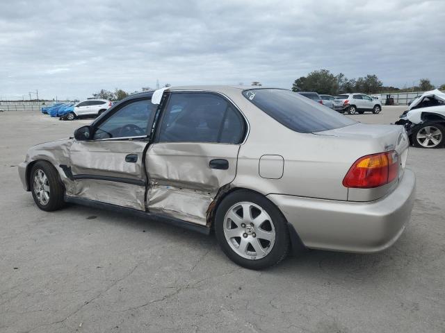 1HGEJ6572YL065455 - 2000 HONDA CIVIC LX TAN photo 2