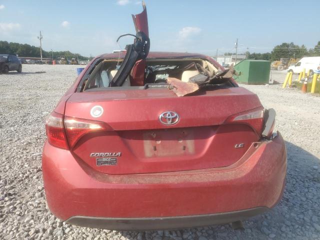 2T1BURHE7JC991433 - 2018 TOYOTA COROLLA L 红色 照片 6