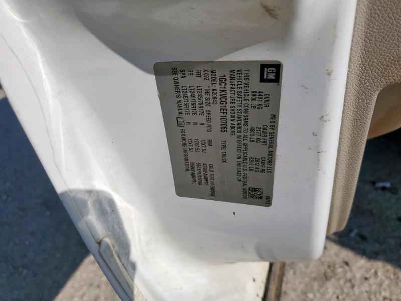 1GC1KVCG1EF107065 - 2014 CHEVROLET SILVERADO K2500 HEAVY DUTY WHITE photo 12