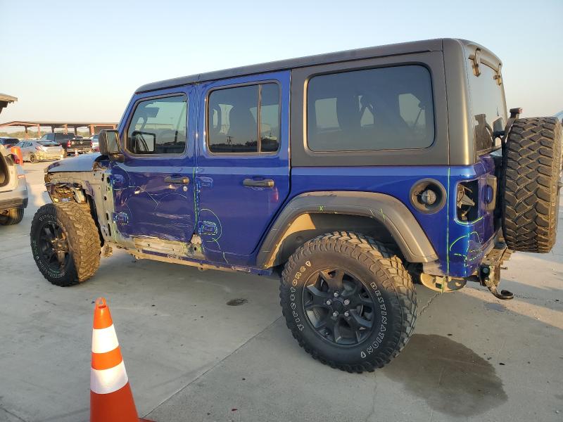 1C4HJXDG7LW325133 - 2020 JEEP WRANGLER UNLIMITED SPORT BLUE photo 2