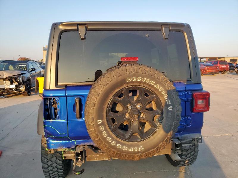 1C4HJXDG7LW325133 - 2020 JEEP WRANGLER UNLIMITED SPORT BLUE photo 6