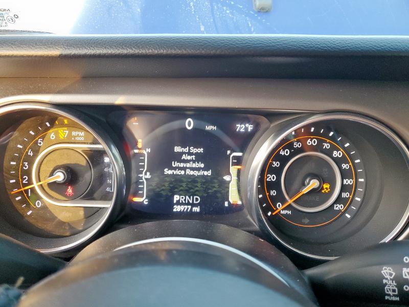 1C4HJXDG7LW325133 - 2020 JEEP WRANGLER UNLIMITED SPORT BLUE photo 9