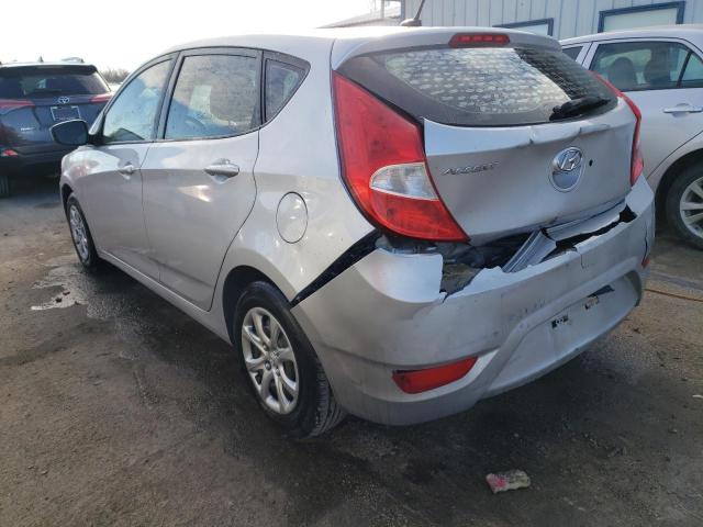 KMHCT5AE4CU024287 - 2012 HYUNDAI ACCENT GLS SILVER photo 2