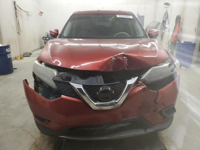 KNMAT2MT9FP556724 - 2015 NISSAN ROGUE S RED photo 5